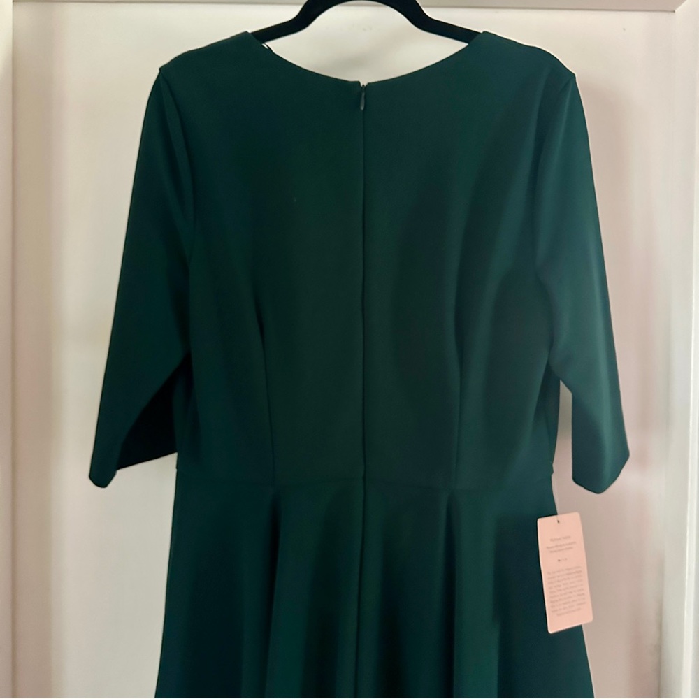 BHLDN Dark Green Midi Dress NWOT - Picture 12 of 14